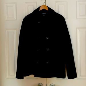 Men’s Navy Pea Coat Fully Lined